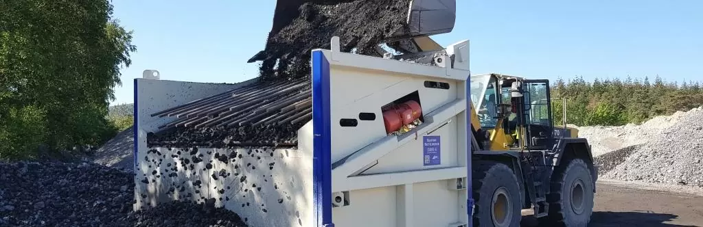 sbr4 komatsu470 Stahlwerksschlacke